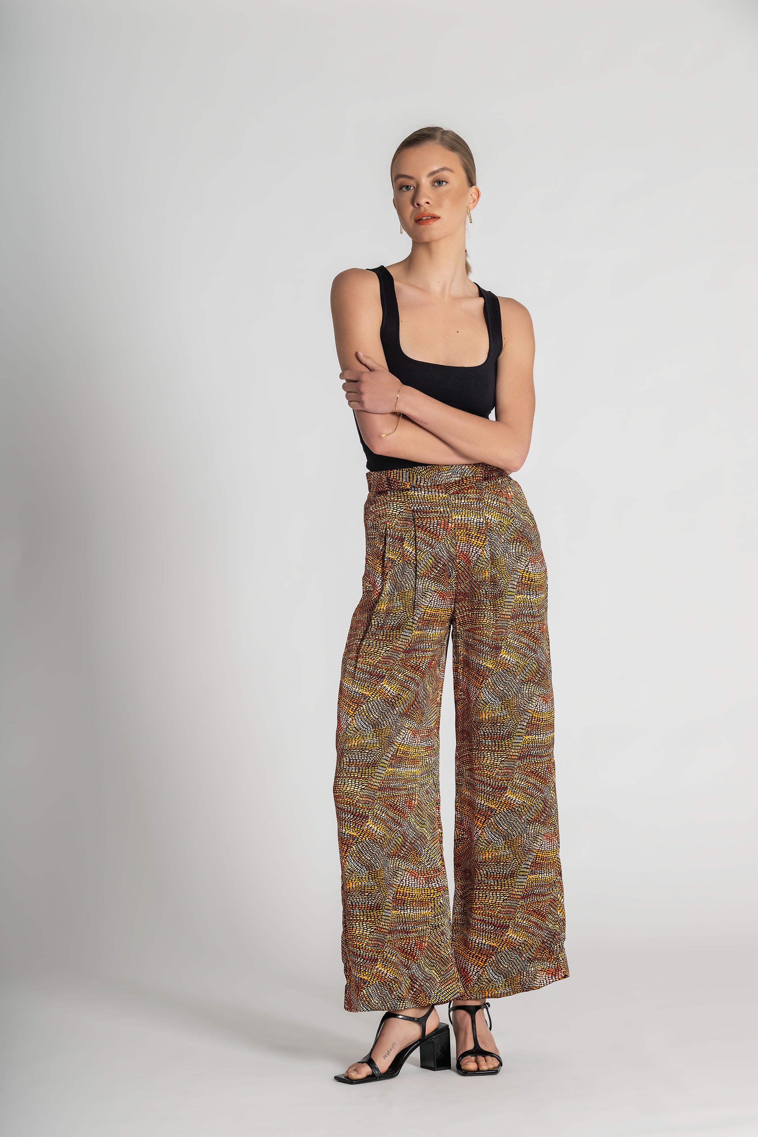 Collectors Edit |  Jaanymilli Silk Tailored Wide Leg Pants