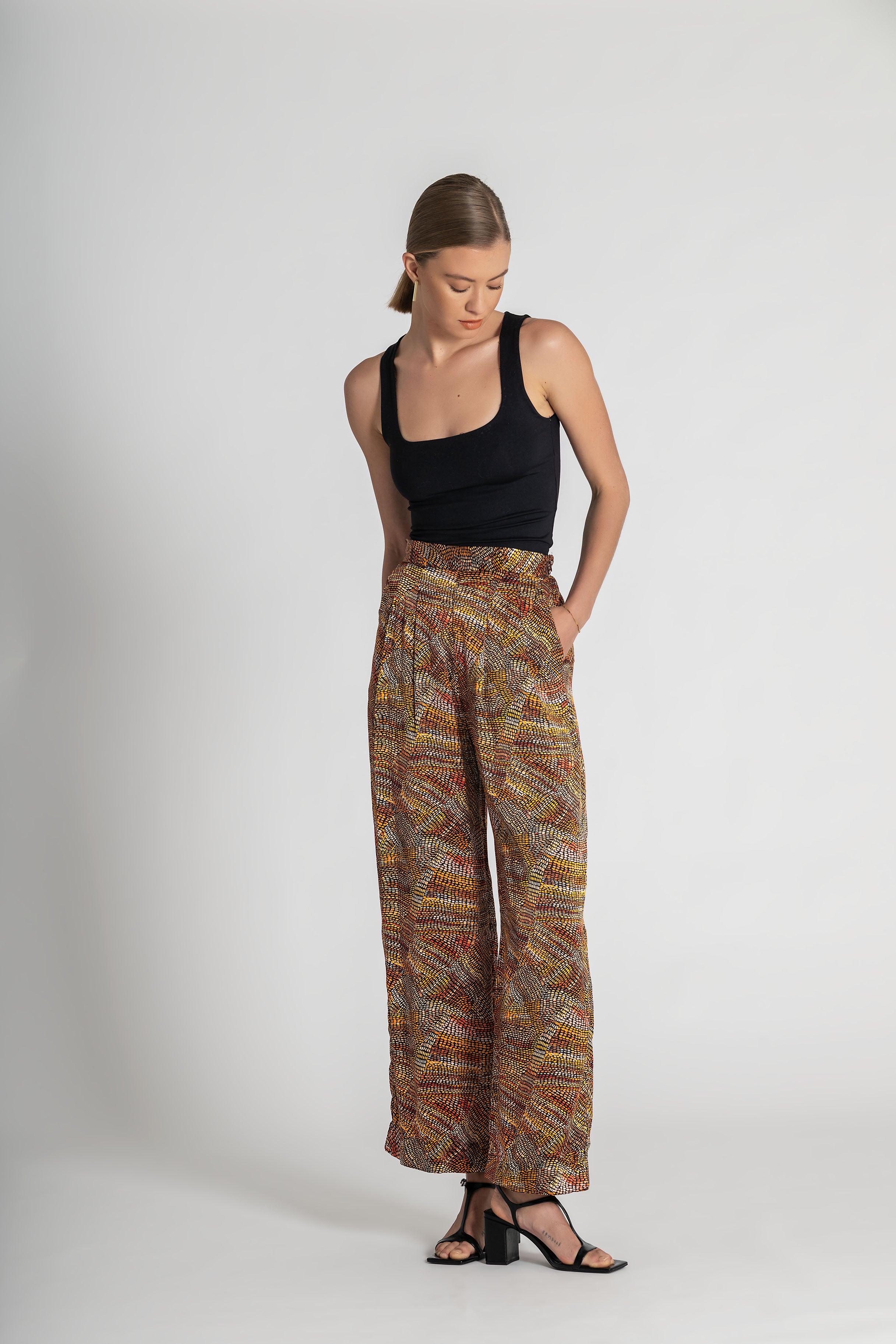 Collectors Edit |  Jaanymilli Silk Tailored Wide Leg Pants