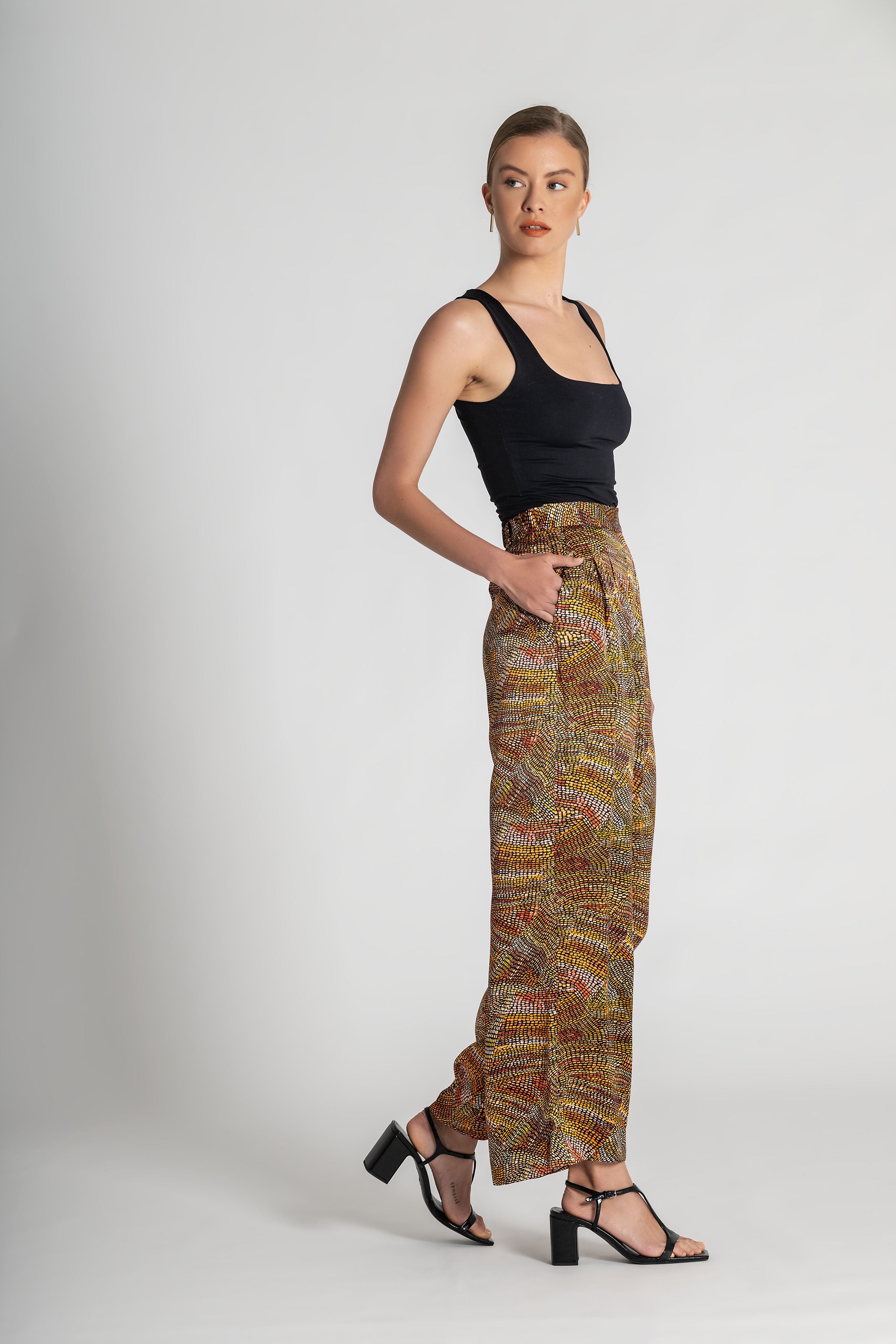 Collectors Edit |  Jaanymilli Silk Tailored Wide Leg Pants