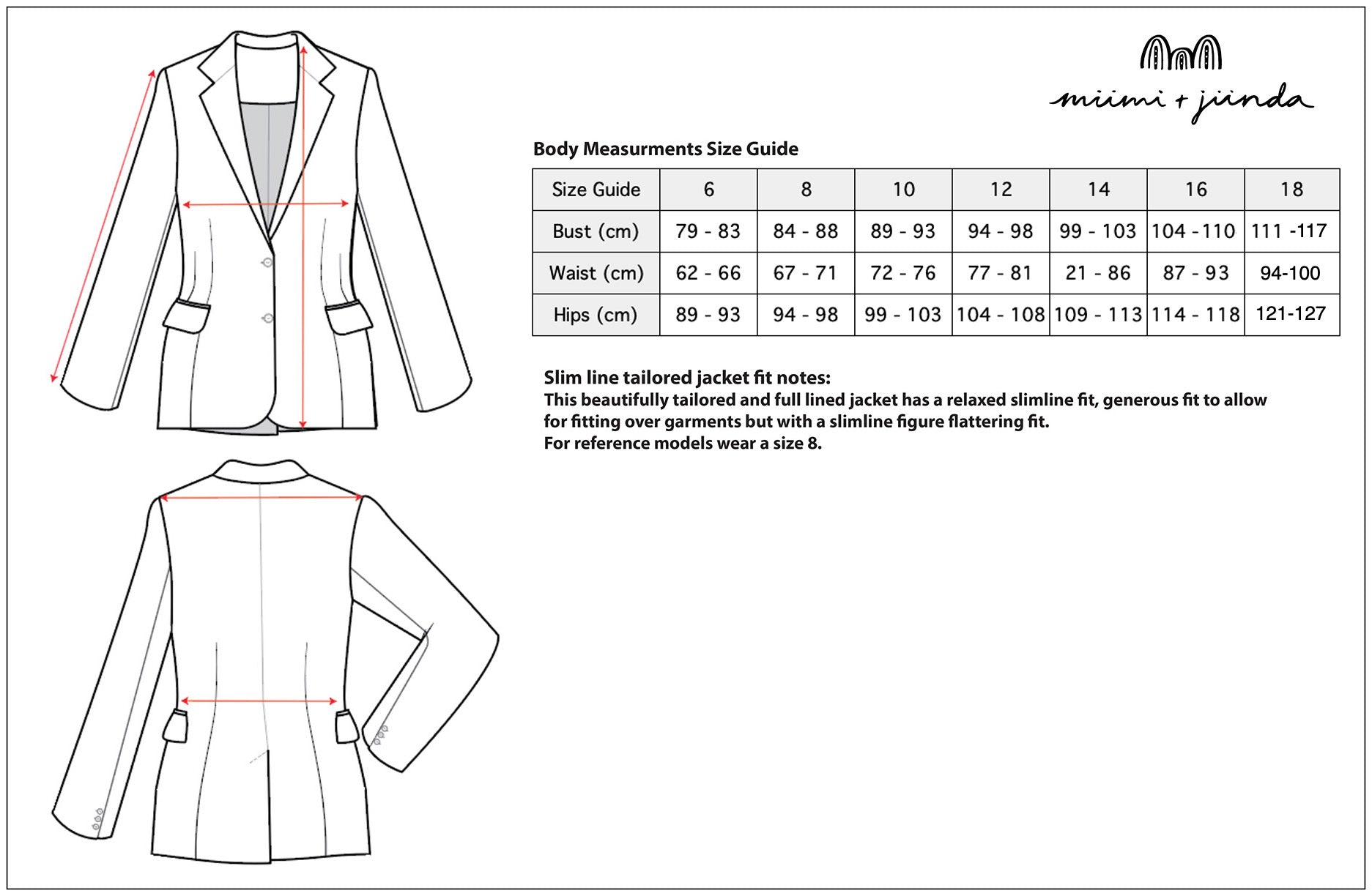 Jaanymili Sunset Slimline Comfort Silk Jacket (Pre Order) Nov/Dec delivery