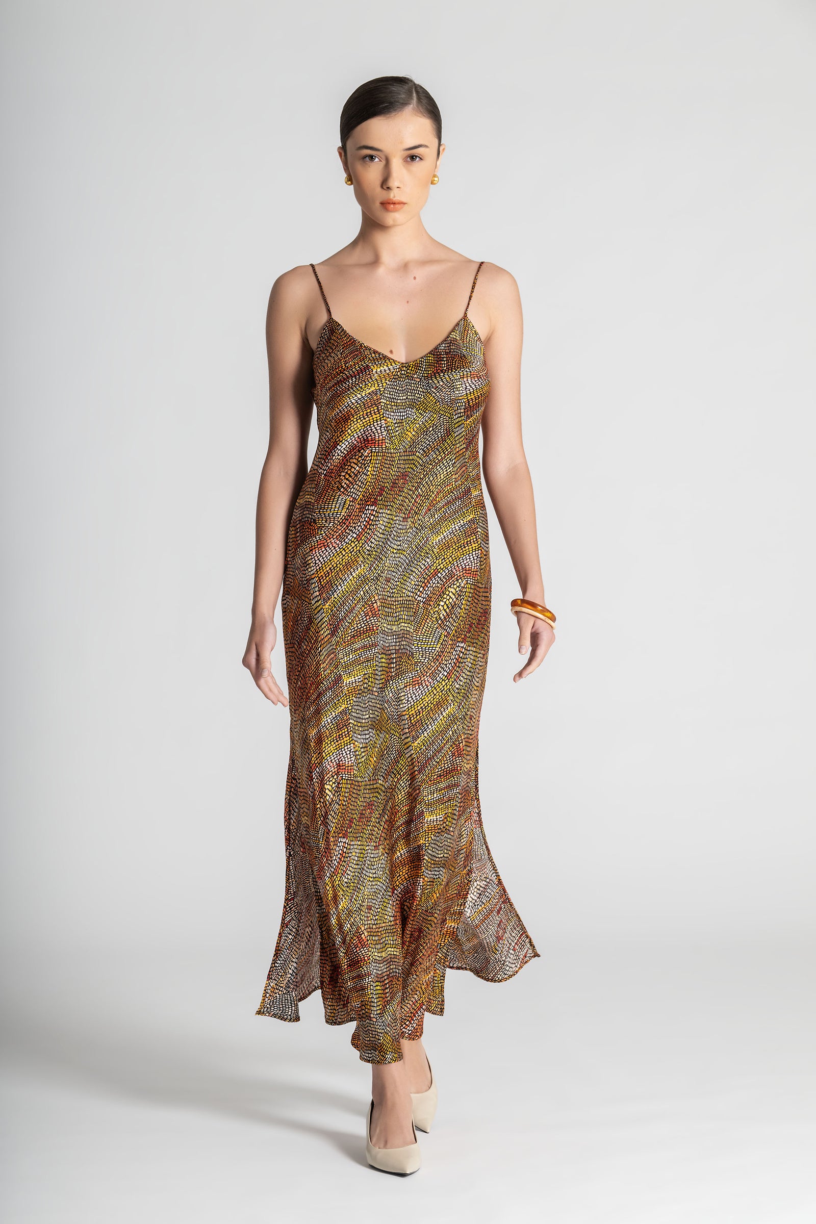 Jaanymili Silk Slip Dress