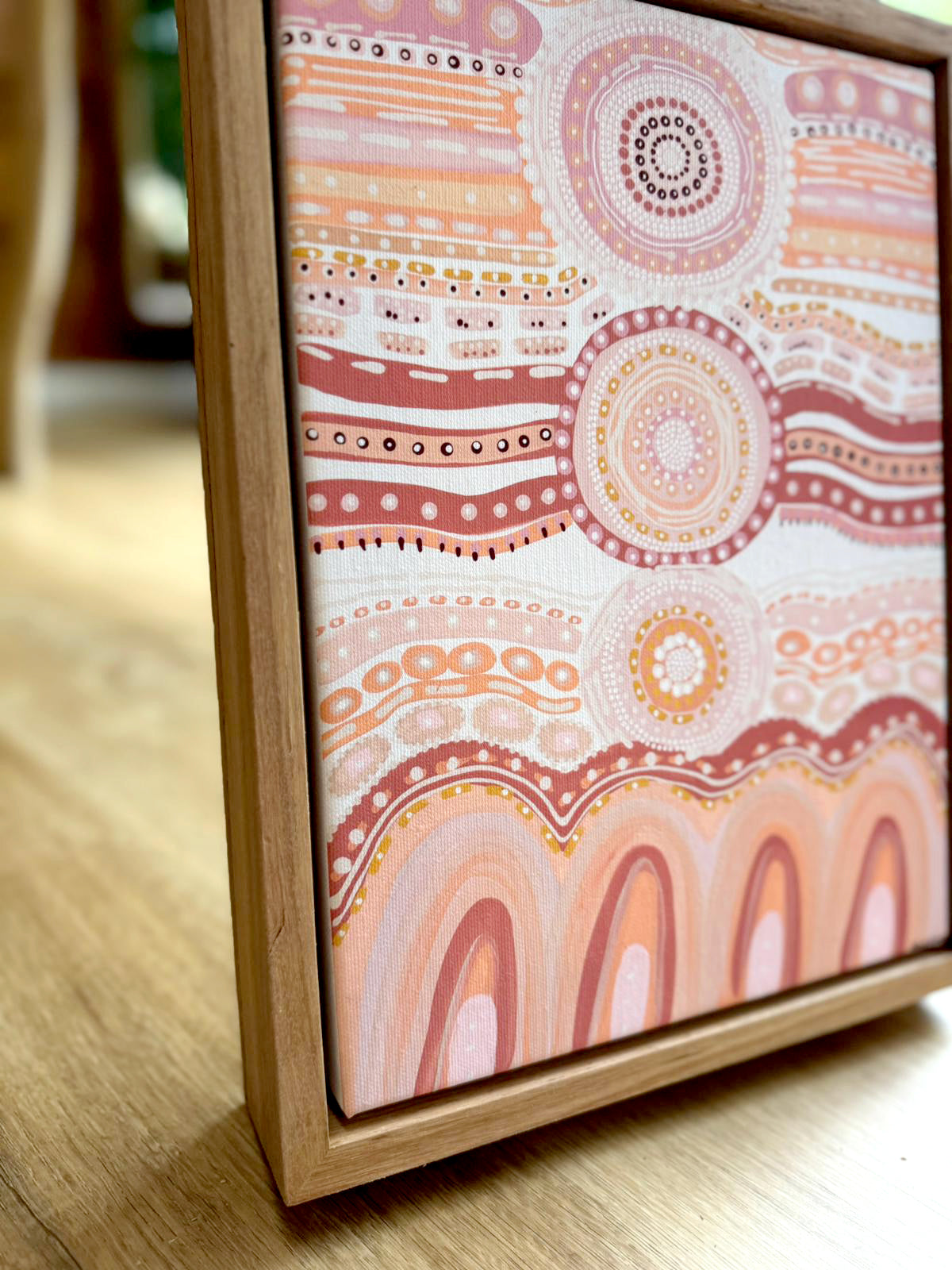 Guunu-Maana (Heal), Framed A4 Canvas Print