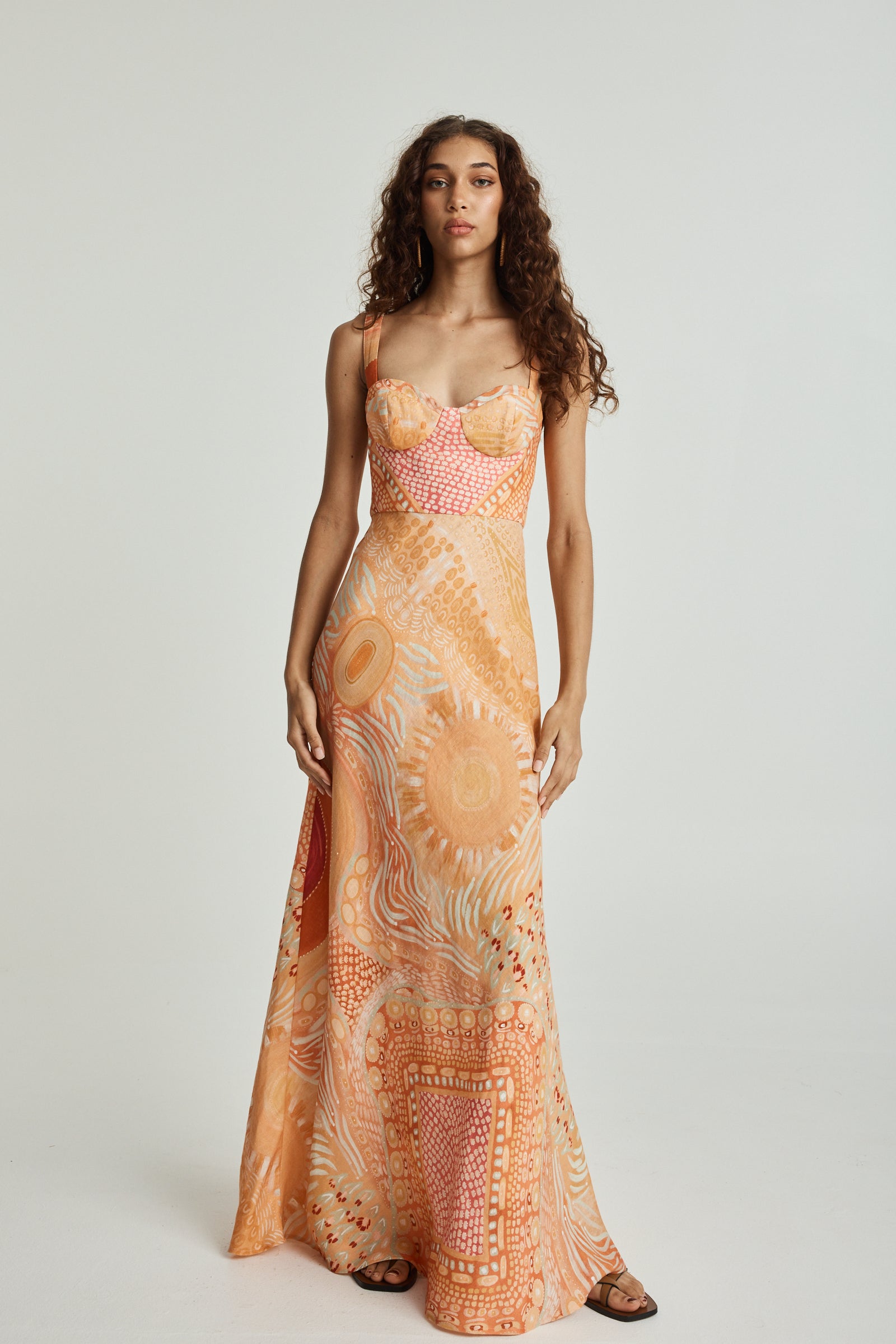 Gawngaan Linen Maxi Dress