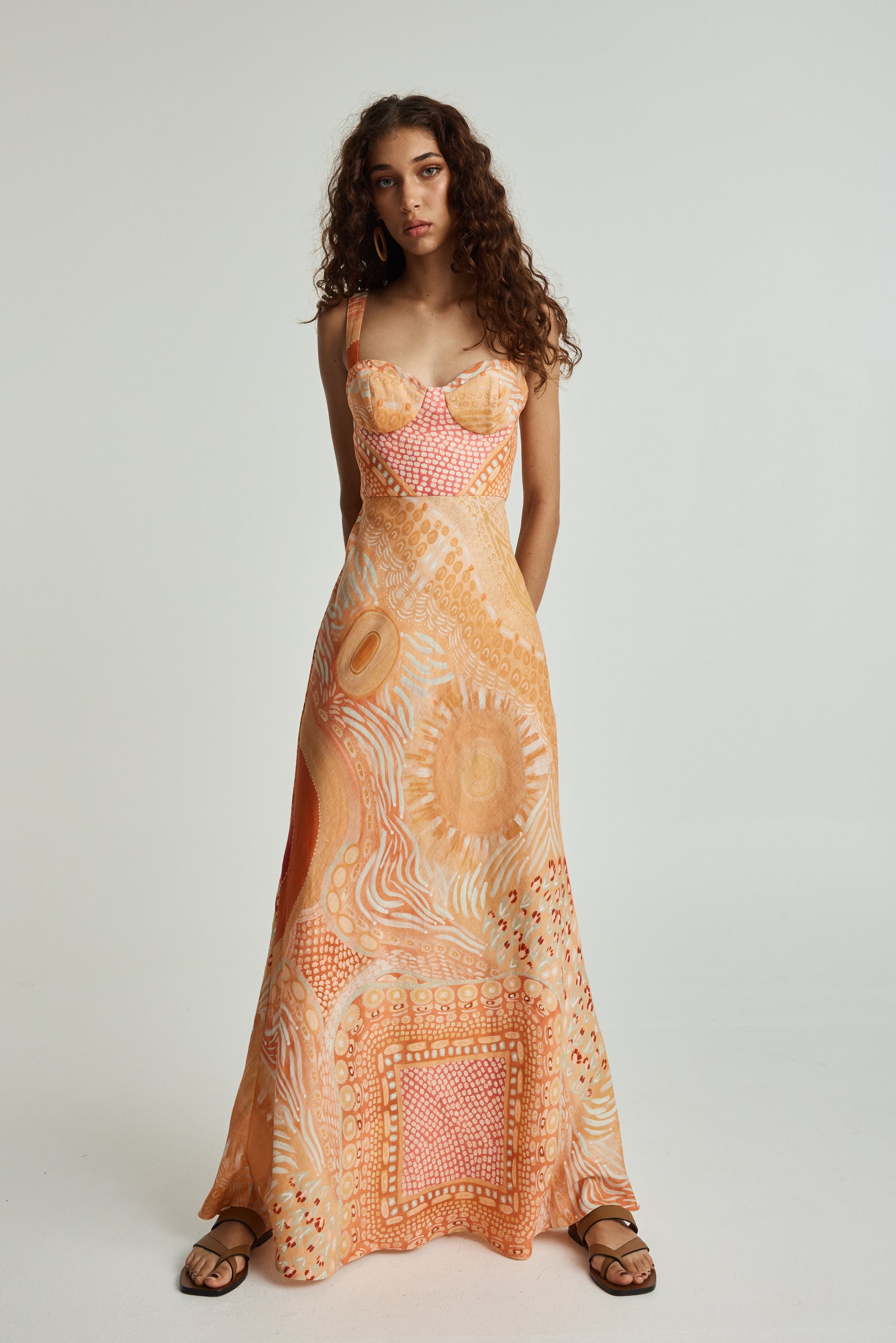 Gawngaan Linen Maxi Dress