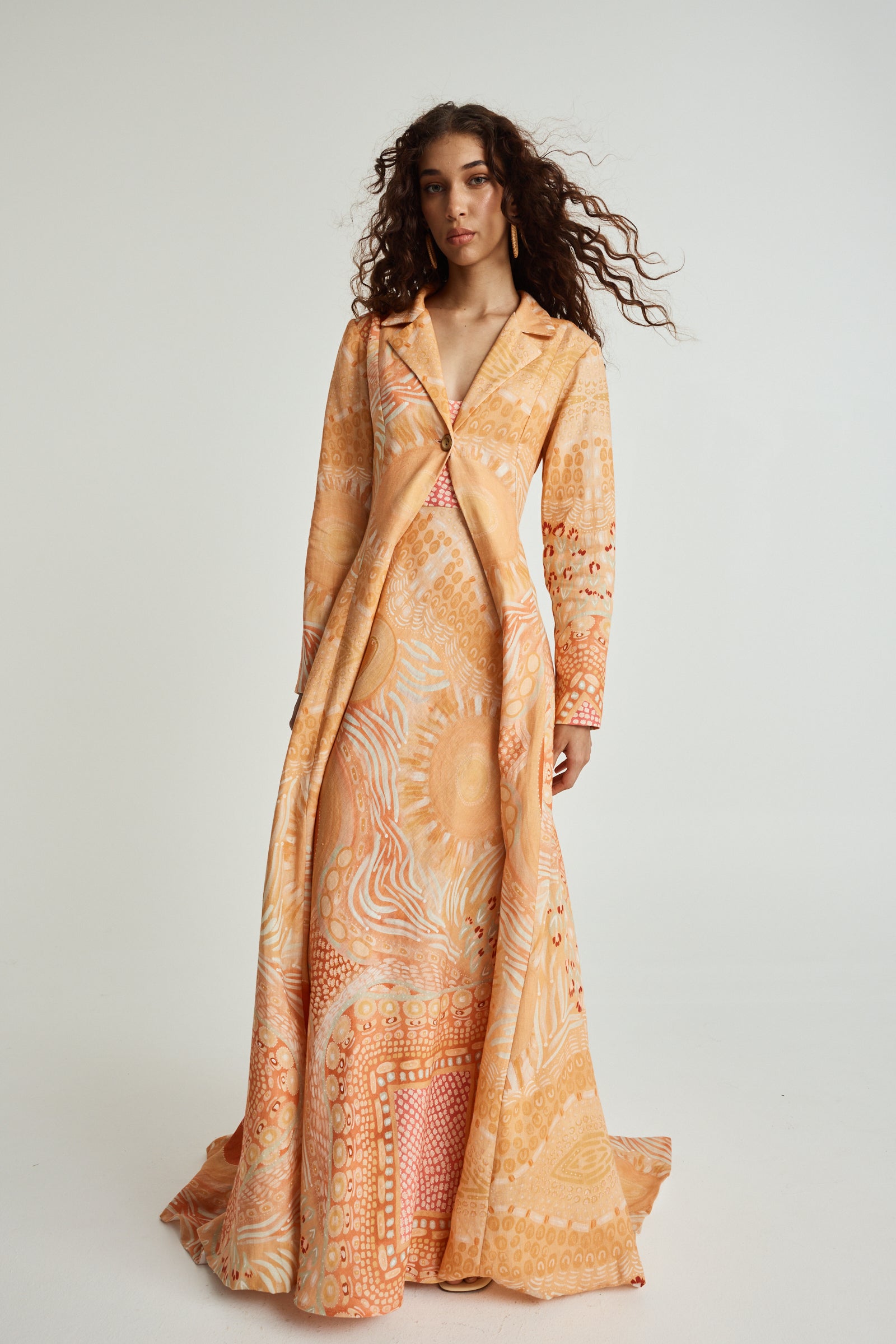 Gawngaan Linen Trench