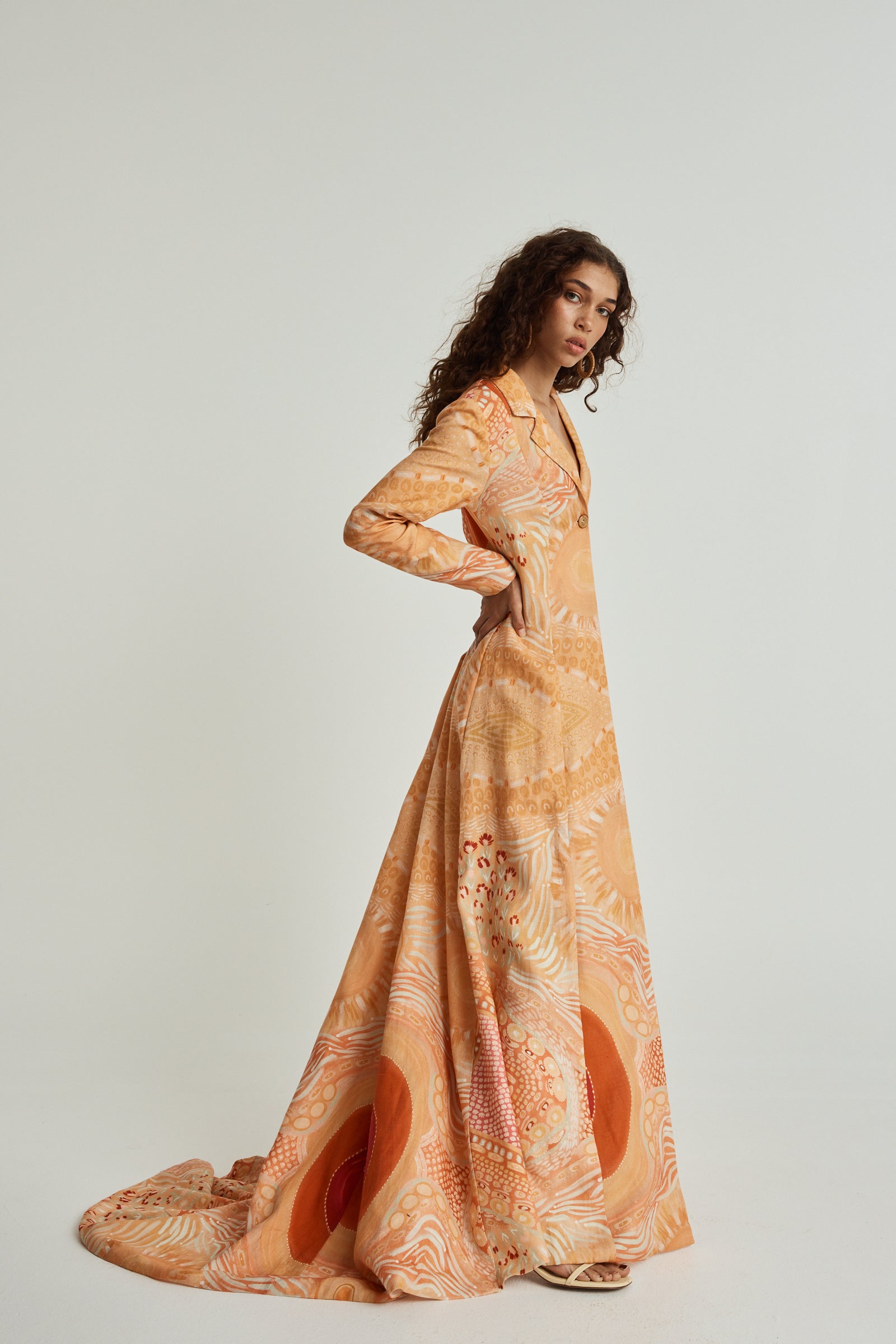 Gawngaan Linen Trench