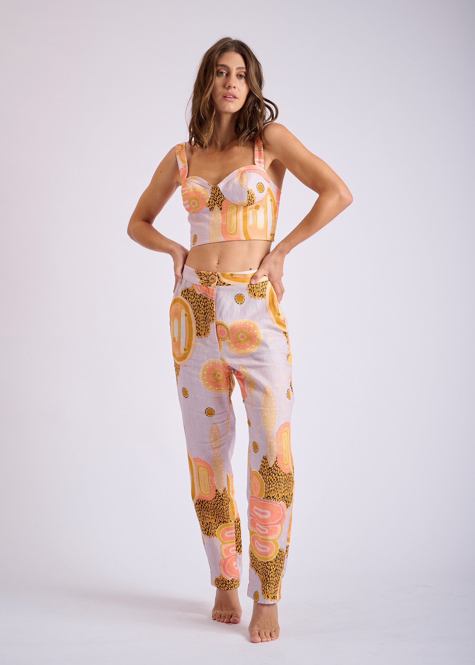 Gulgaany Linen Flattering Pant