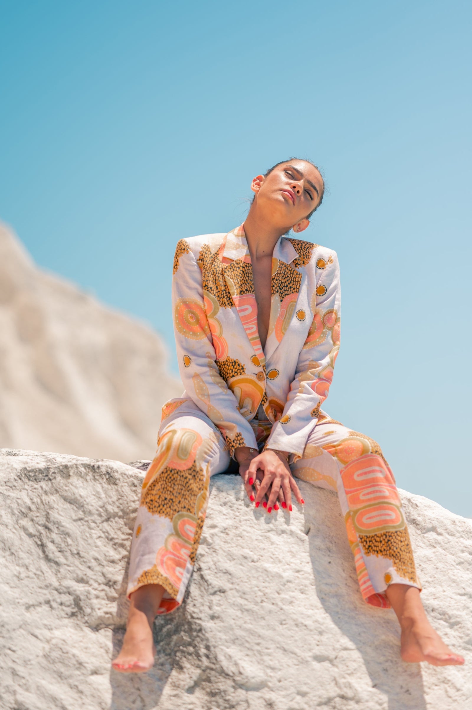 Gulgaany Linen Flattering Pant (Ready To Wear)