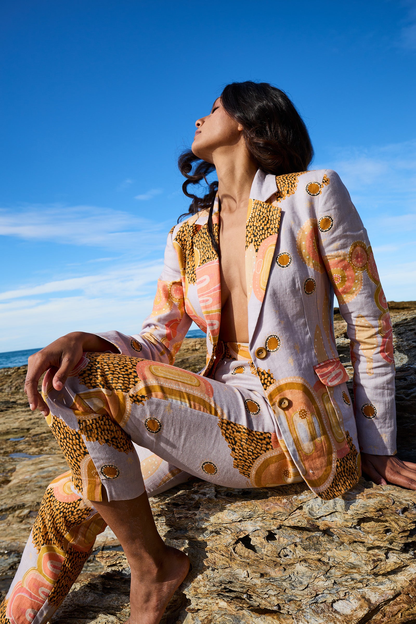 Collectors Edit | Gulgaany Linen Slimline Comfort Jacket