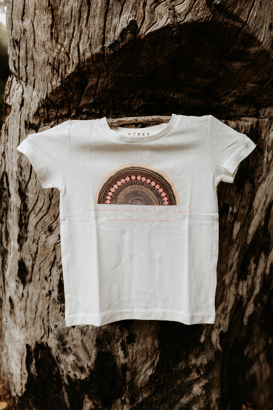 Jaanymili Kids T-Shirt Limited Edition, hanging by tree