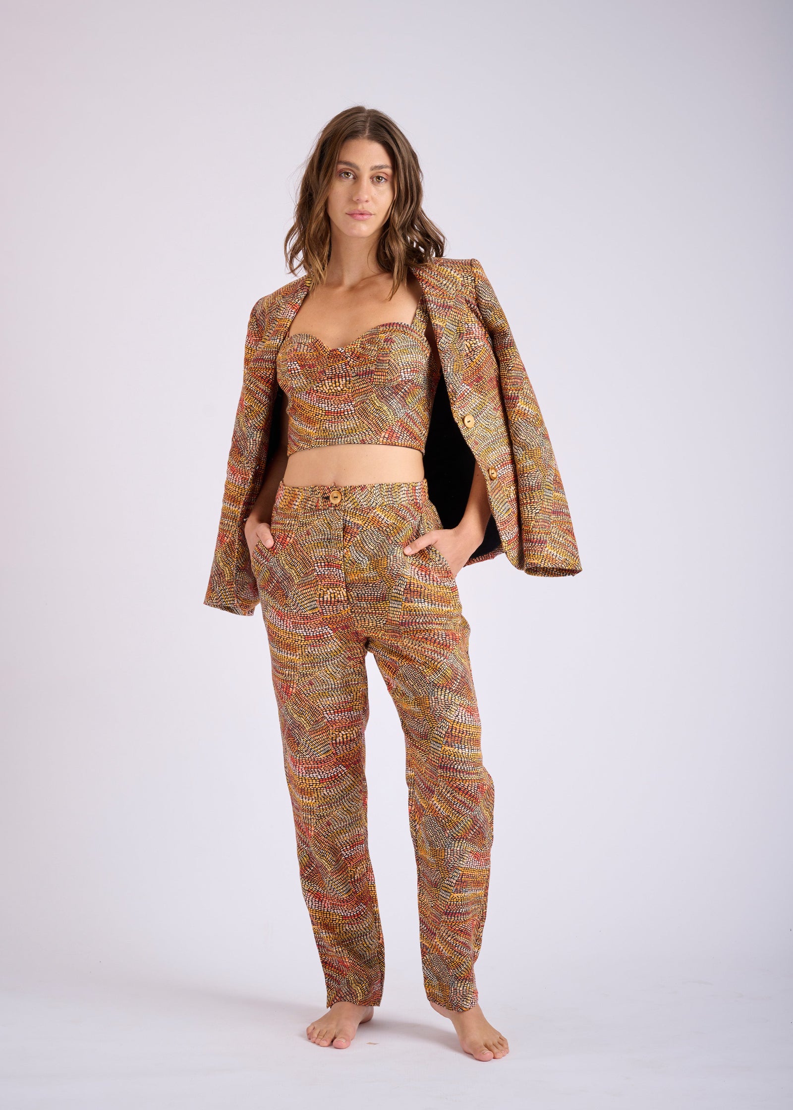 Jaanymili Linen Slimline Comfort Jacket (Ready To Wear)