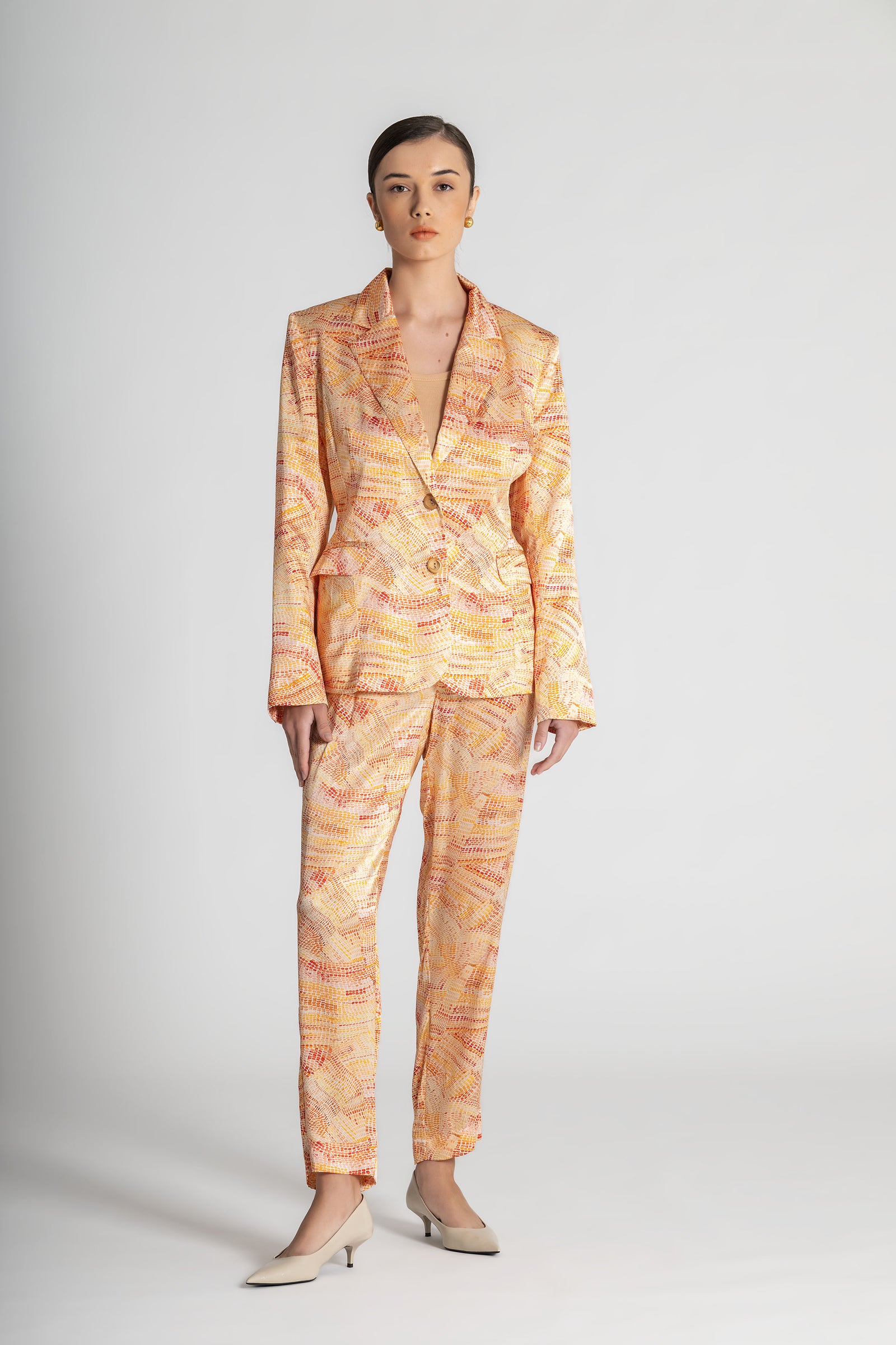 Jaanymili Sunset Flattering Silk Pant (Ready To Wear)