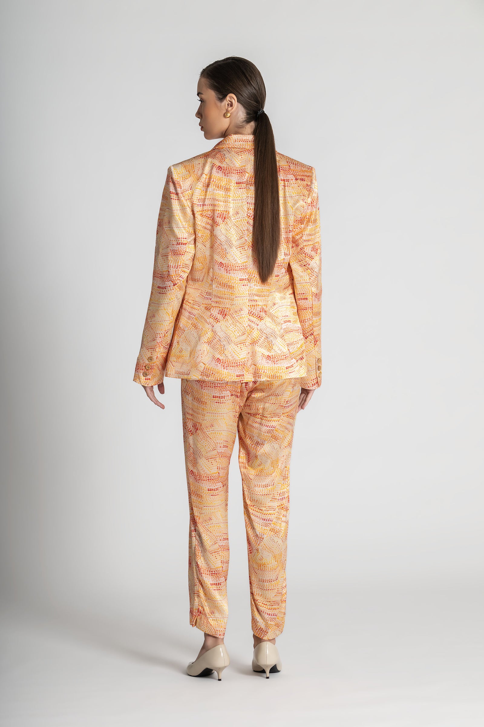 Jaanymili Sunset Flattering Silk Pant (Ready To Wear)