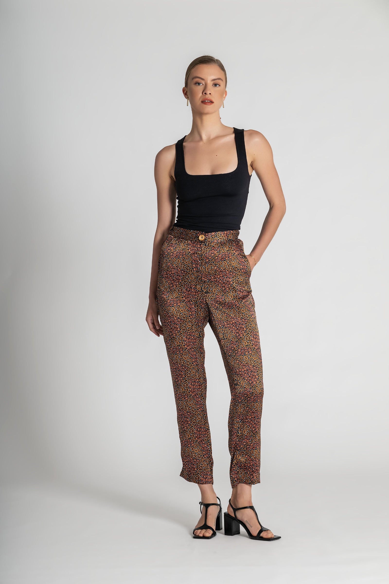 Jibaanga Chocolate Silk Flattering Pant