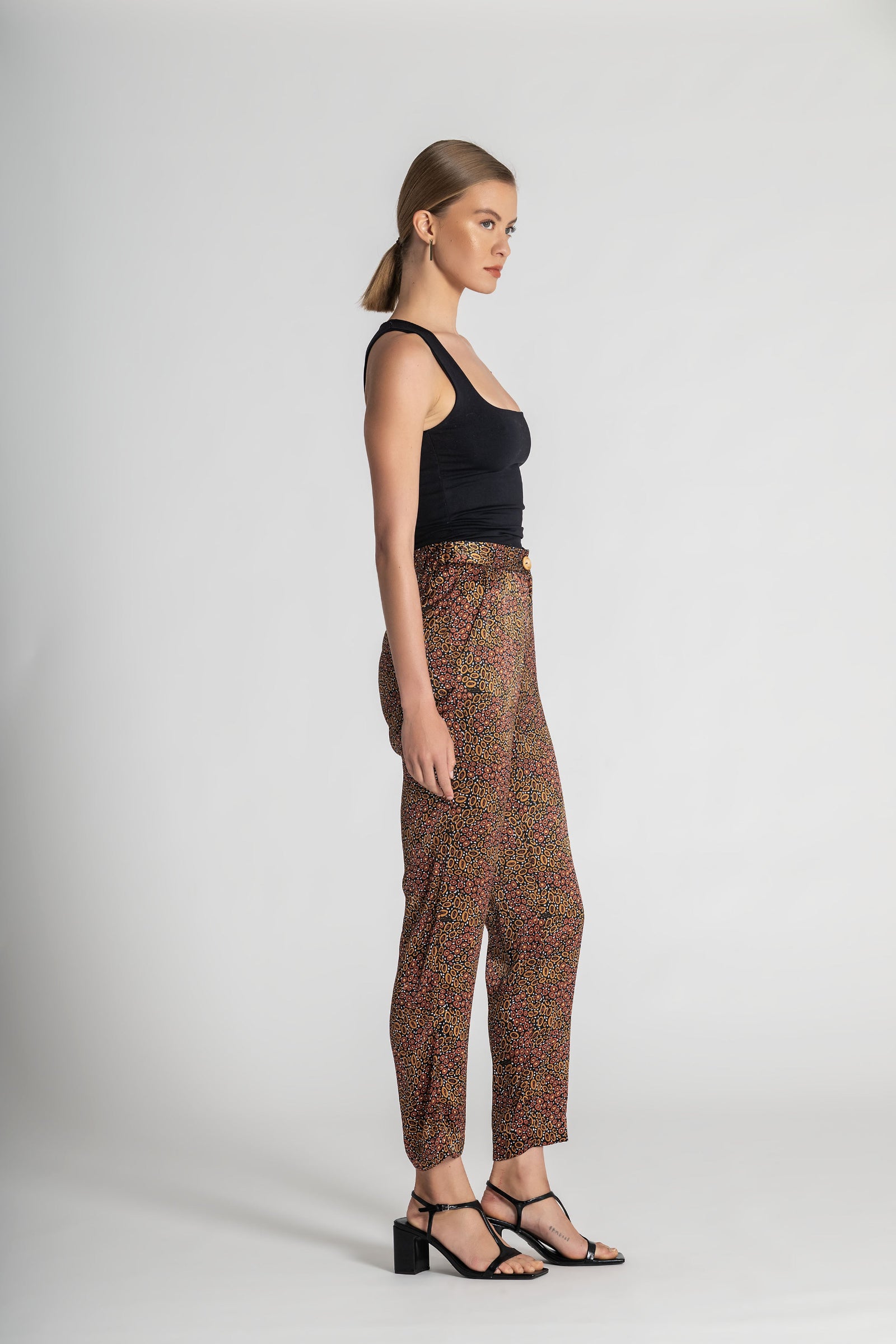 Jibaanga Chocolate Silk Flattering Pant