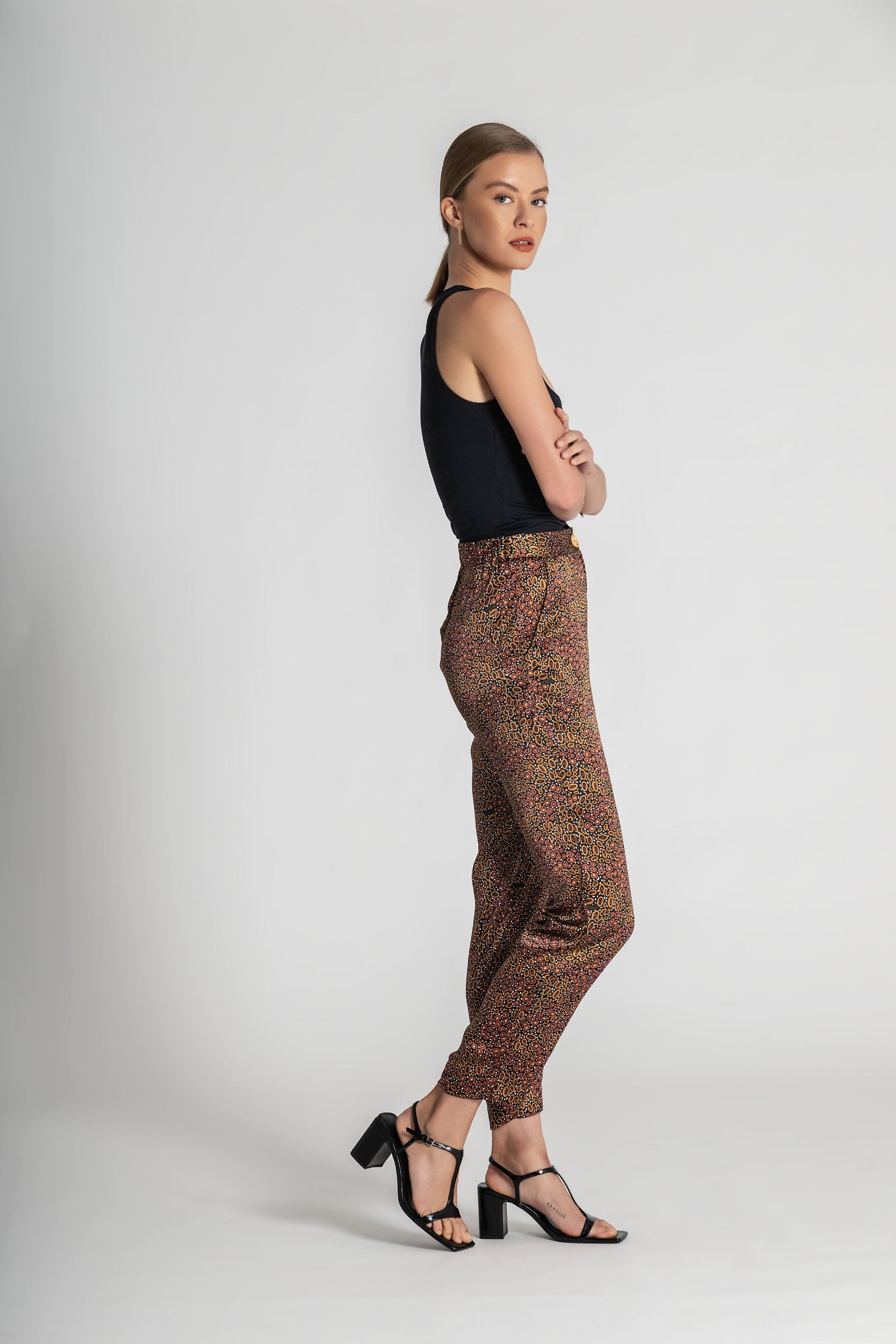 Jibaanga Chocolate Silk Flattering Pant