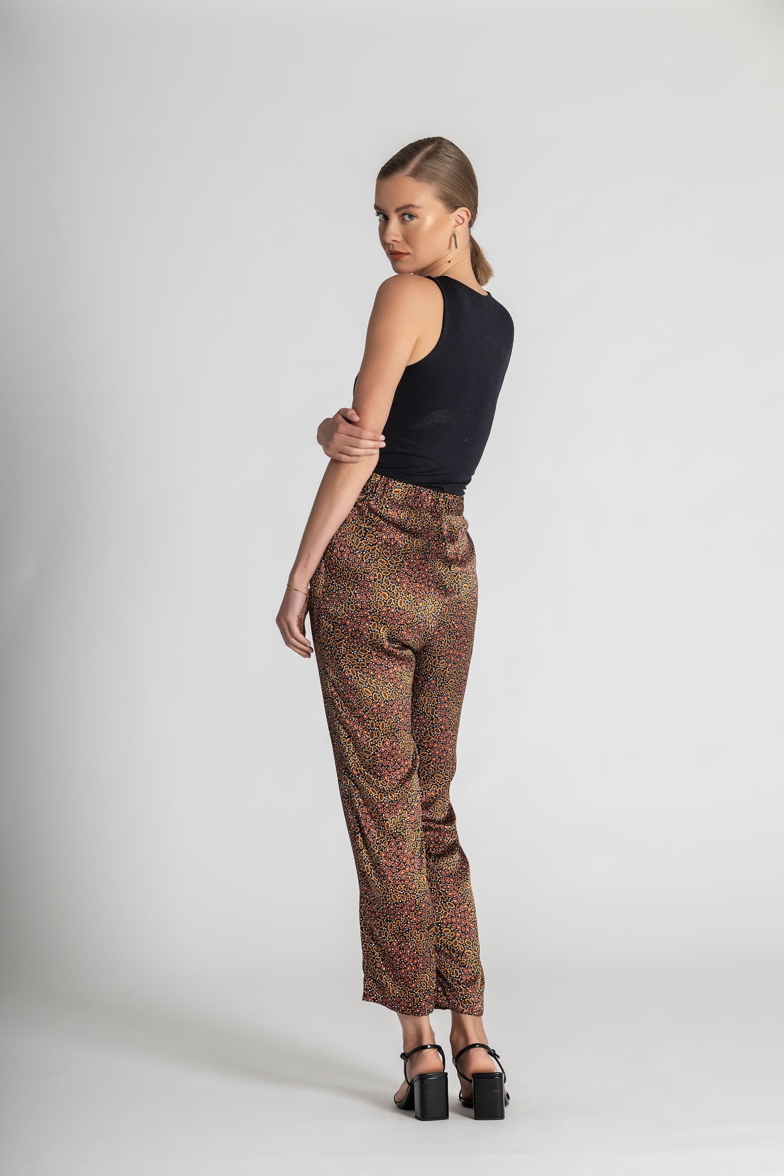 Jibaanga Chocolate Silk Flattering Pant