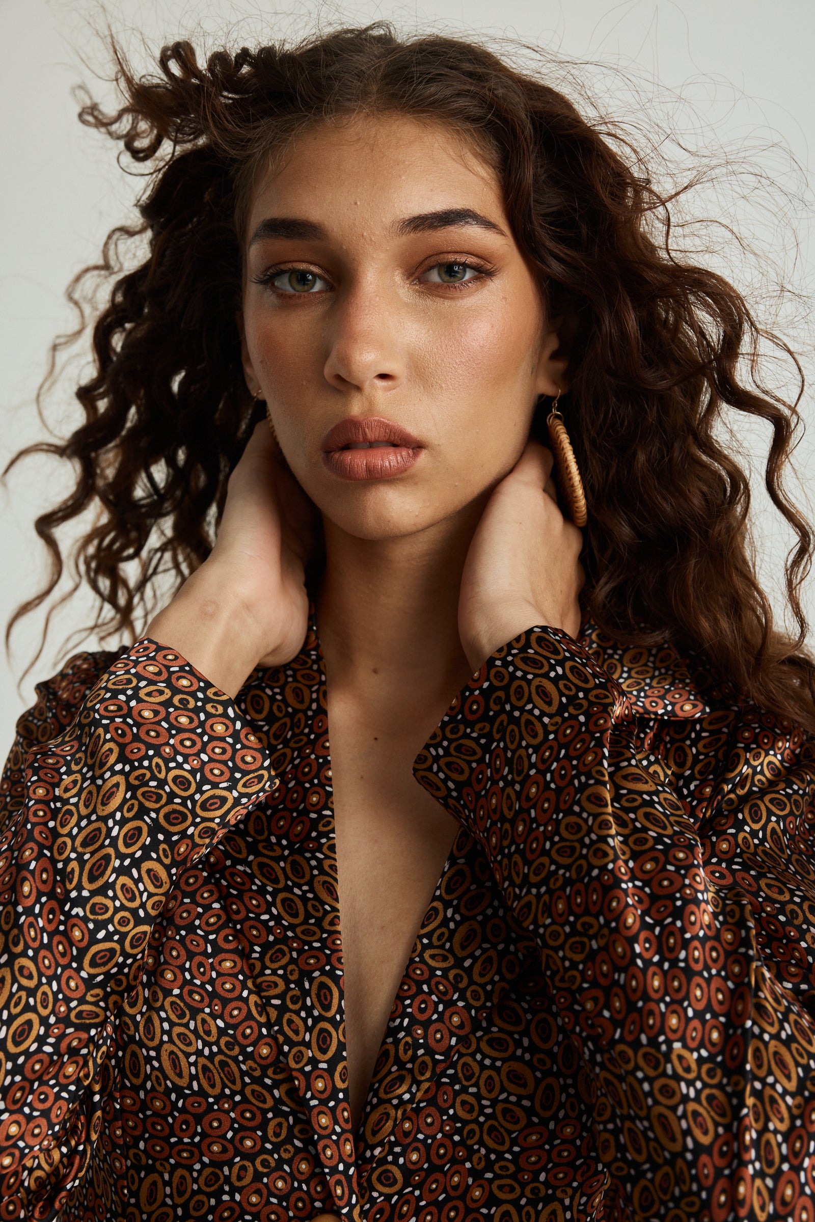 Jibaanga Chocolate Silk Trench