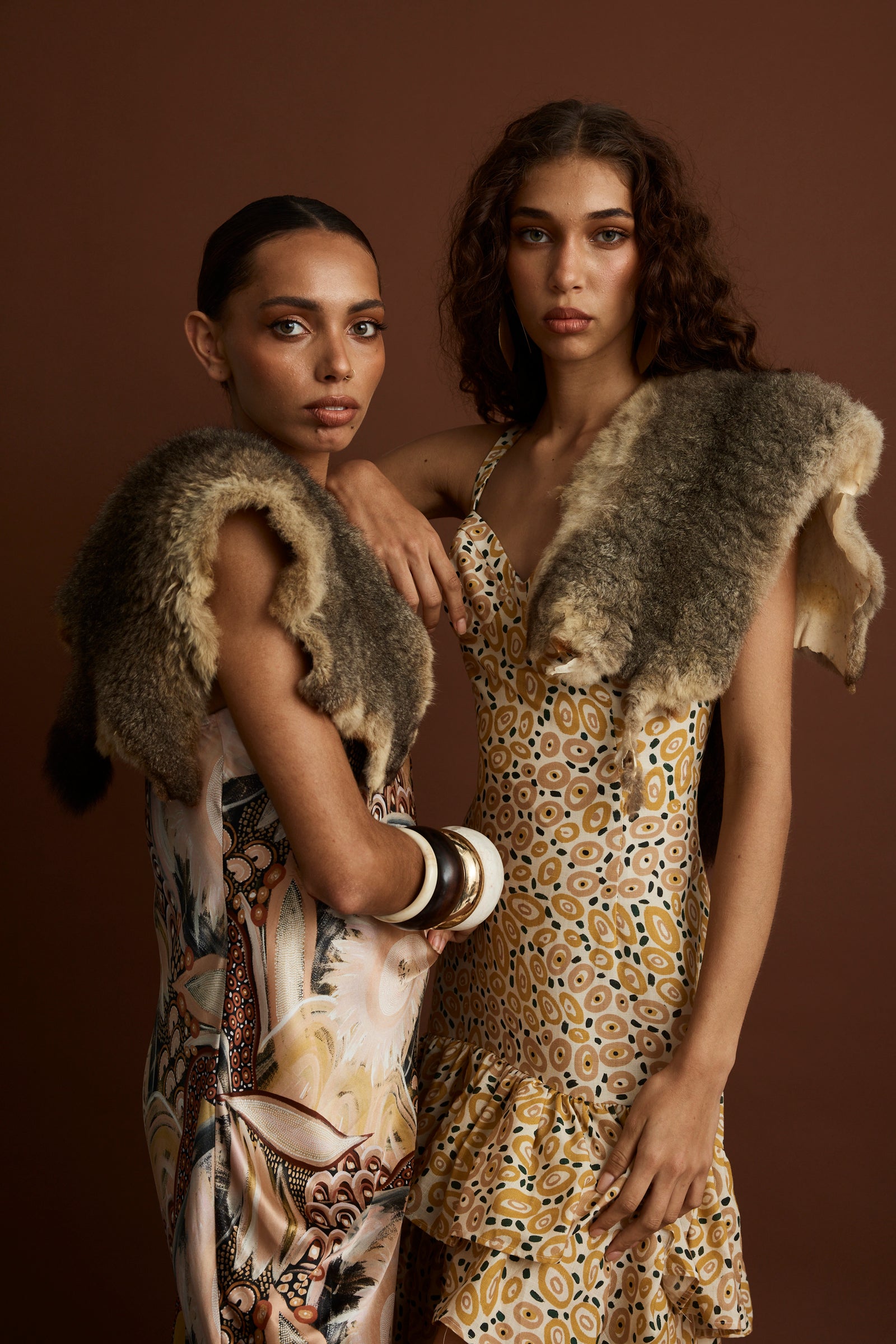 Jibaanga Sunshine Linen Ruffle Dress