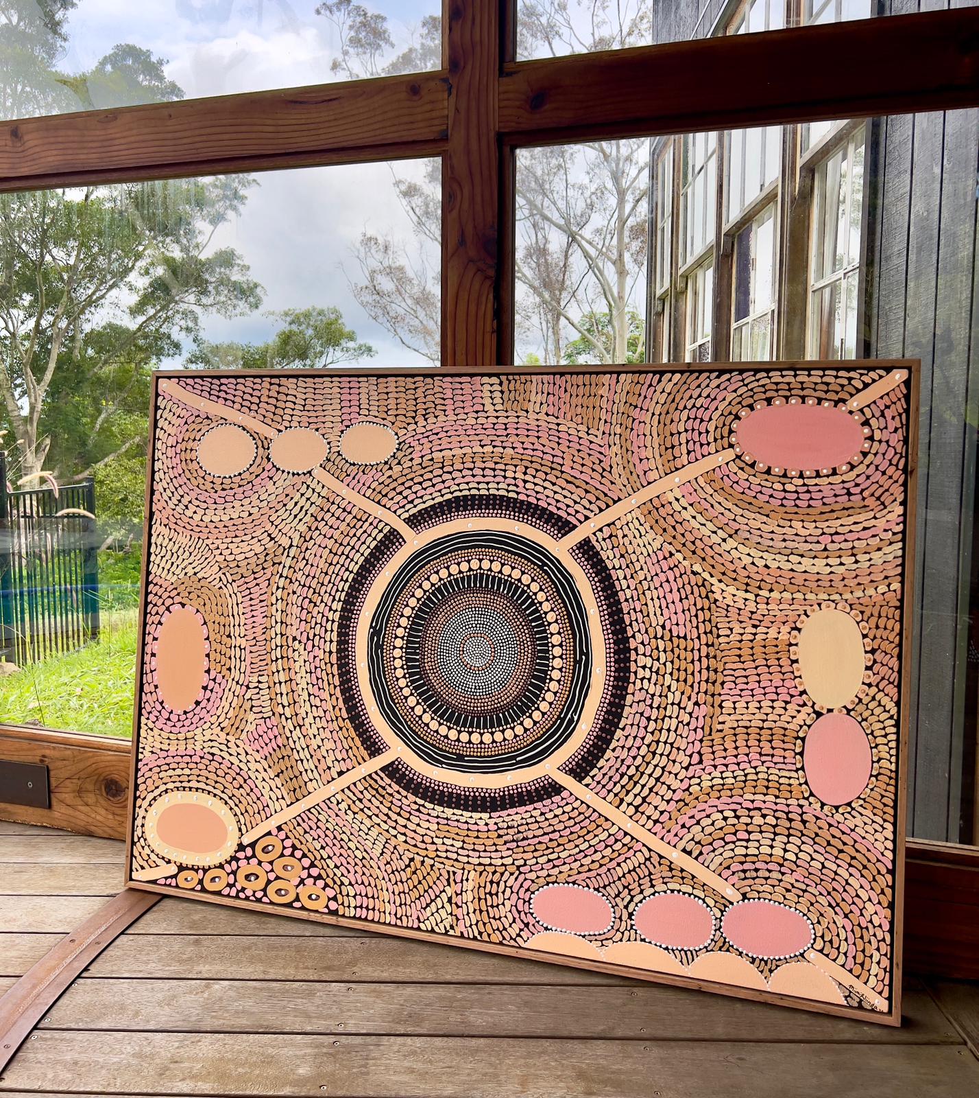 JINDAS JAANYMILI (Sisters Gathering) CANVAS PRINT EDITION  (ONE OFF STUDIO SALE)