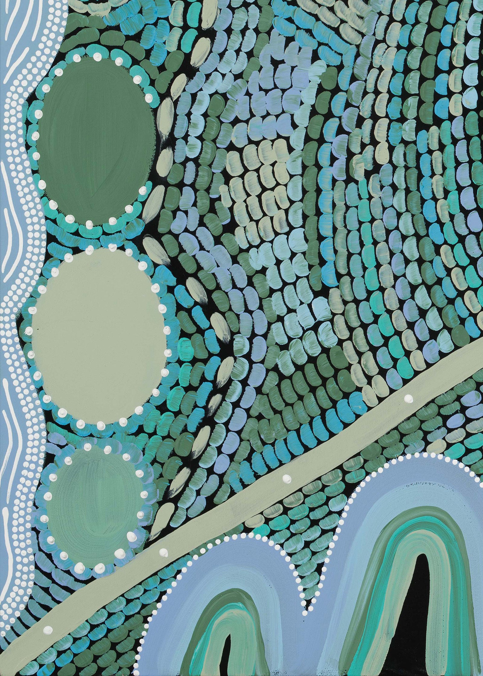 Warrii Wajaarr (East Country) Canvas Print Edition