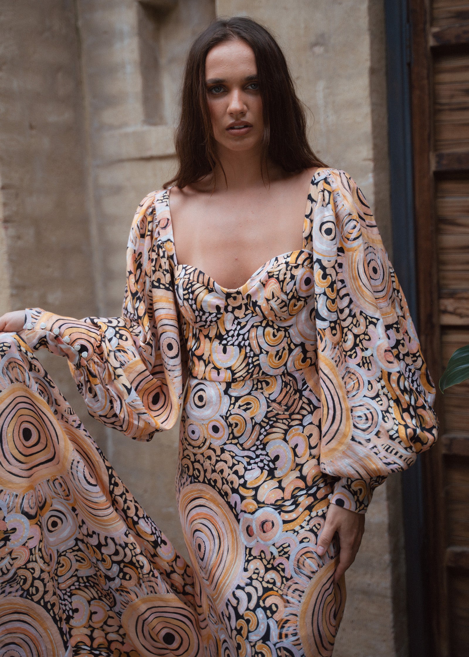 Yarilla Linen Formal Dress