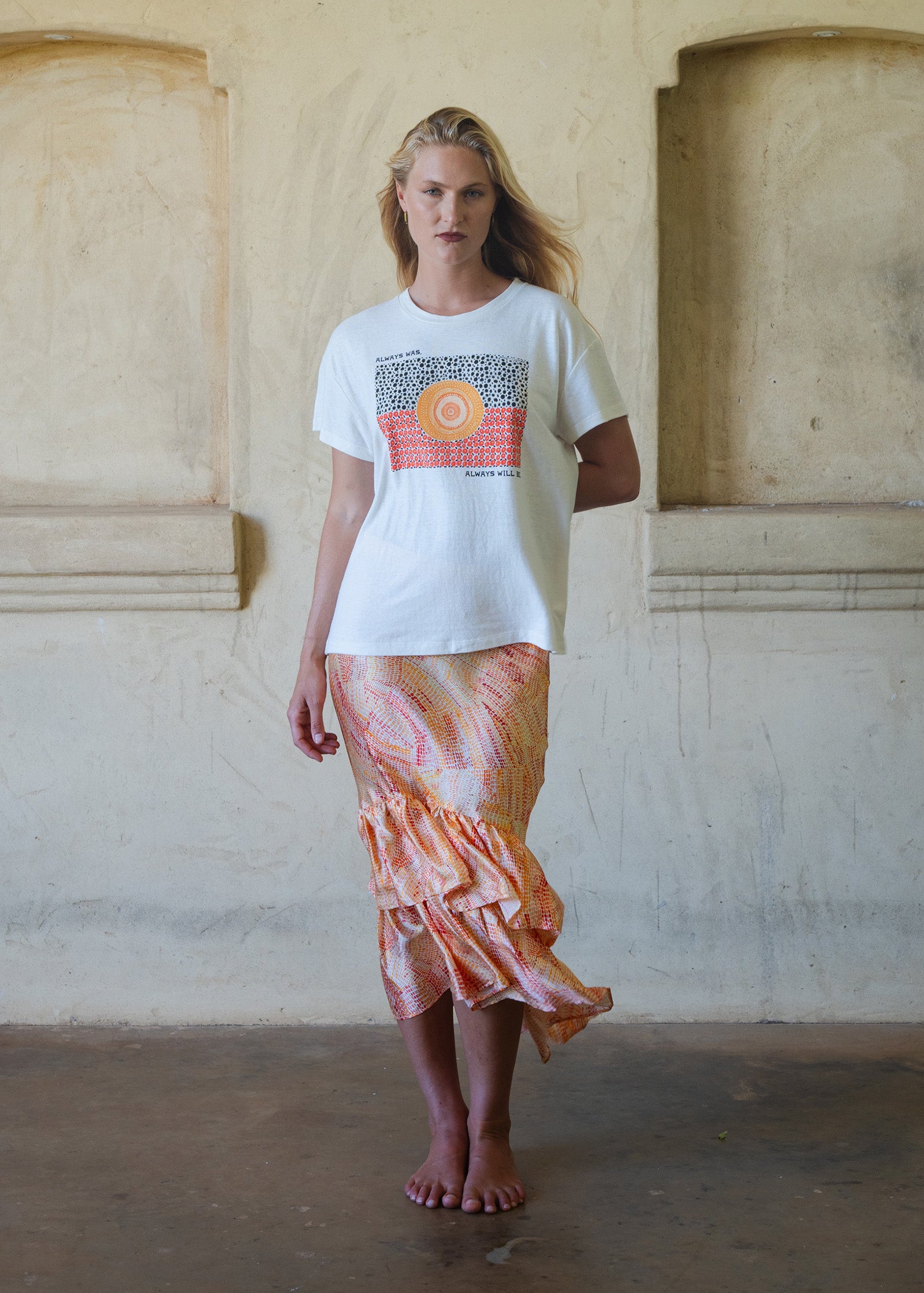 Womens Jagun Flag Tee