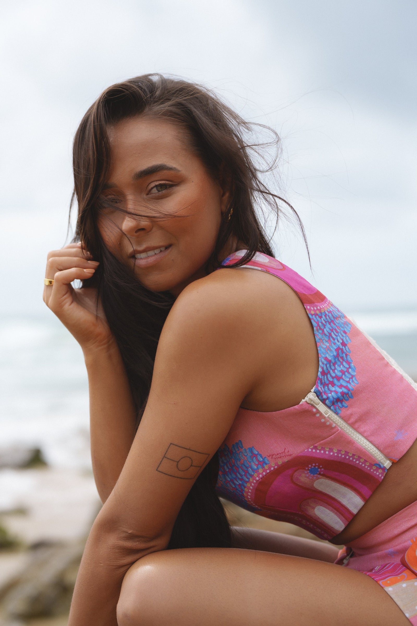 Yaara Linen Crop Top