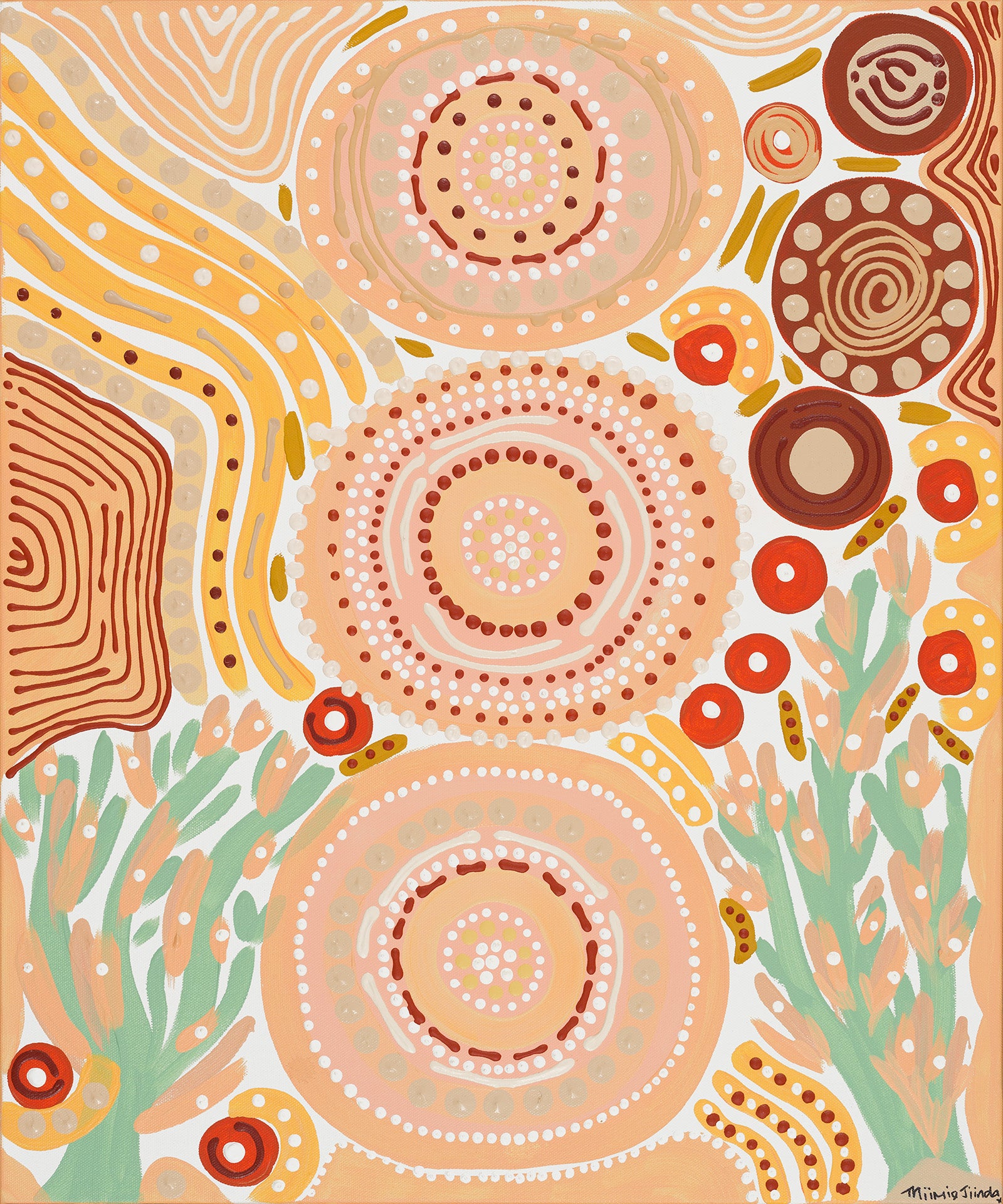 Yillah Waru Waruway Canvas Print Edition