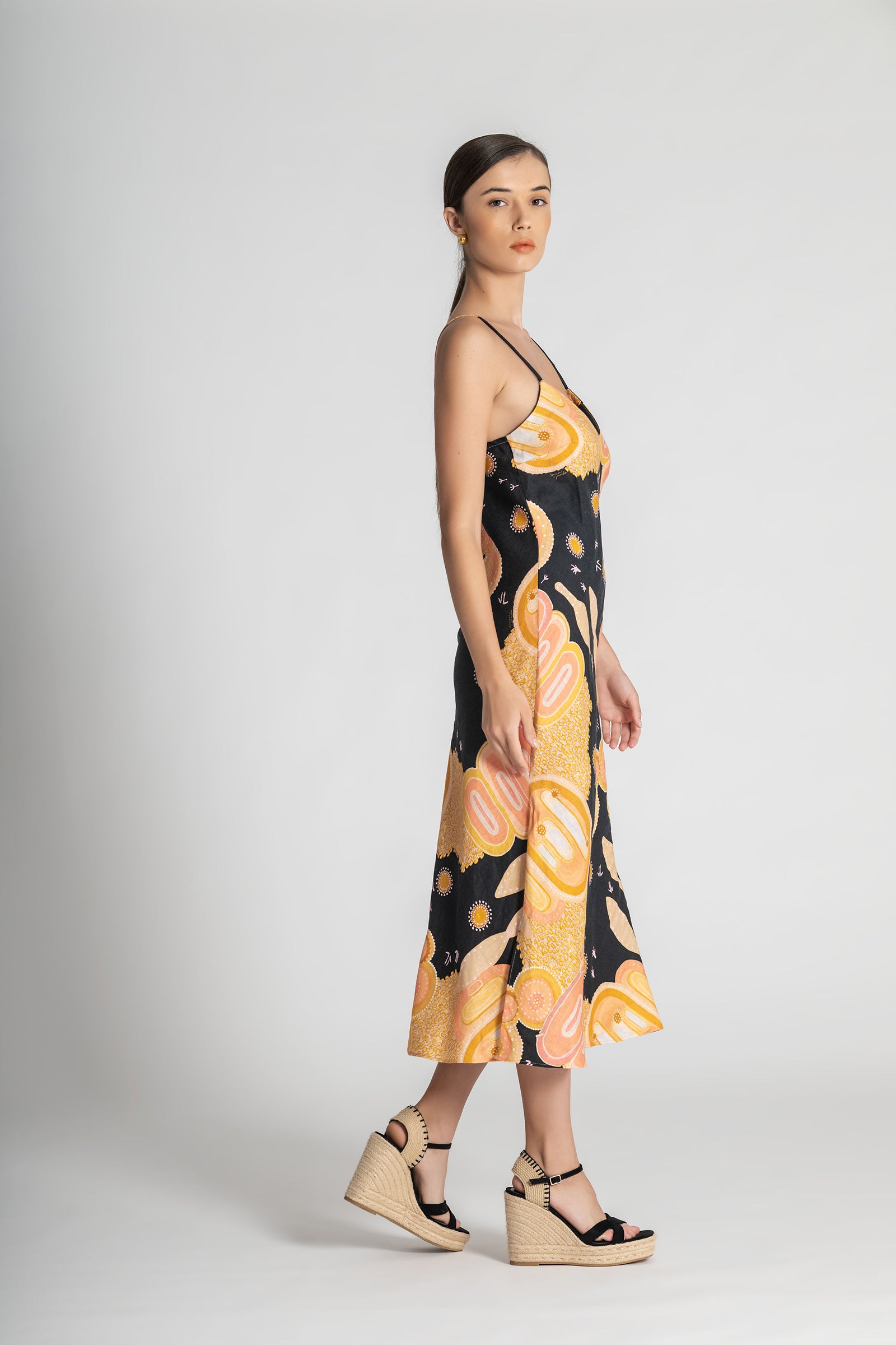 Yuulgarr Linen Slip Dress (Ready To Wear)