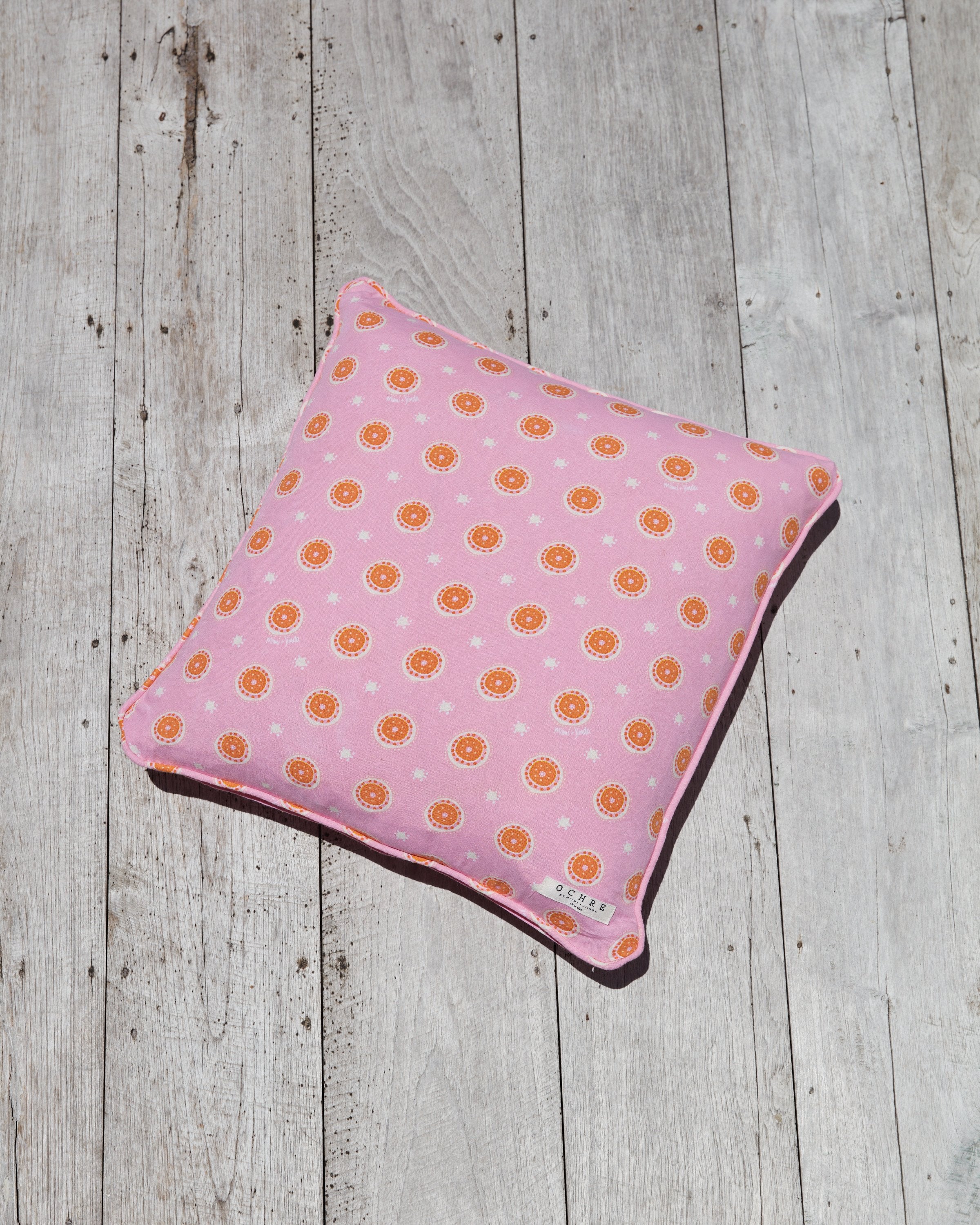 Pink Jibaanga Linen Cushion