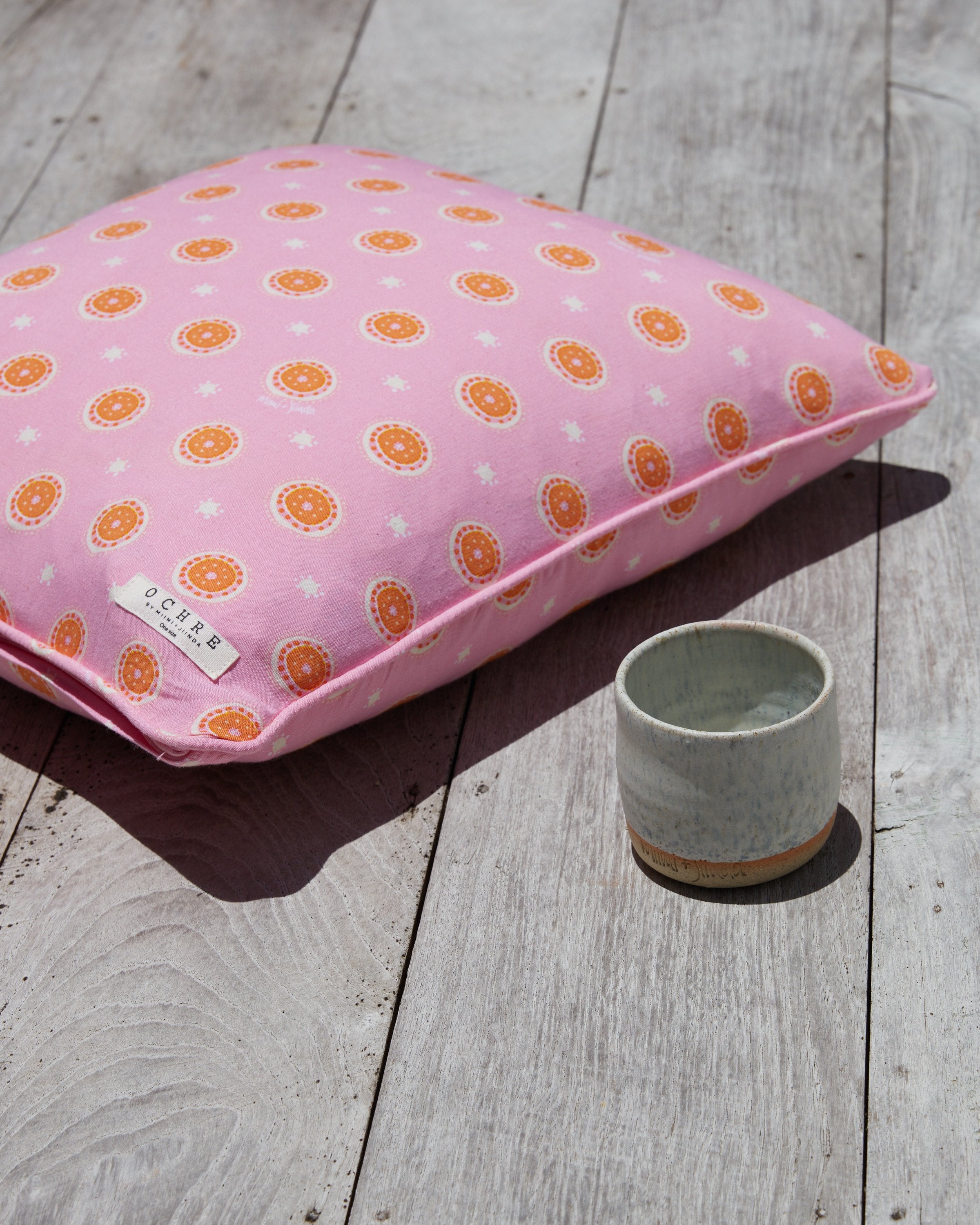 Pink Jibaanga Linen Cushion