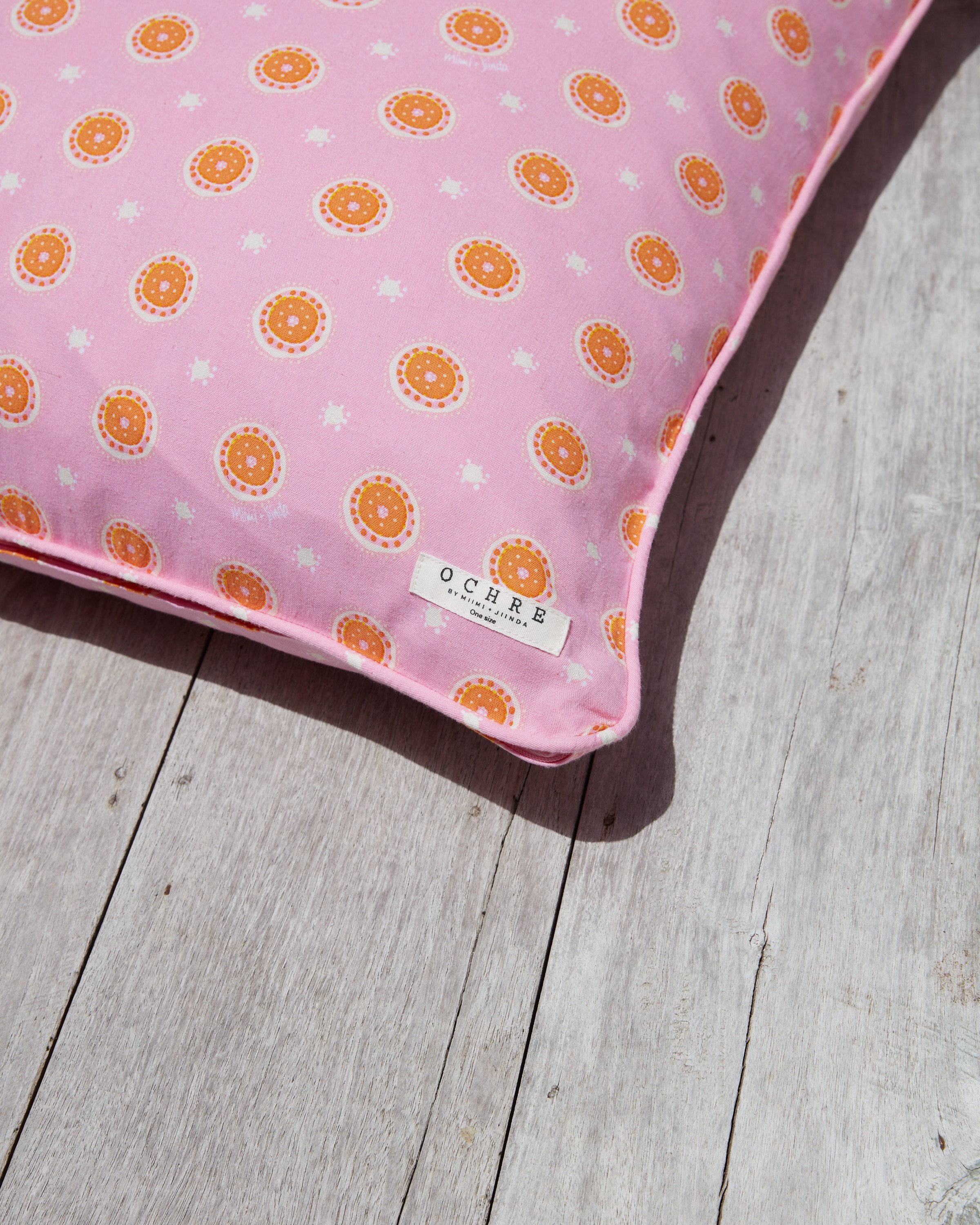 Pink Jibaanga Linen Cushion