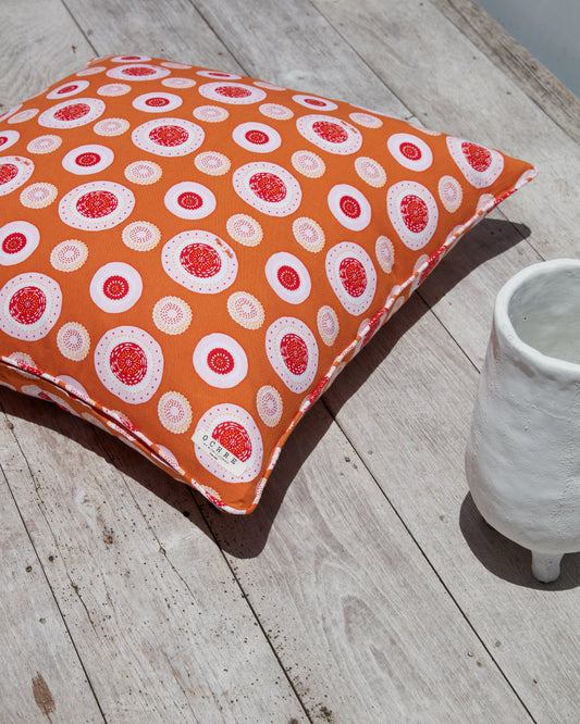 Orange Nyami Linen Cushion
