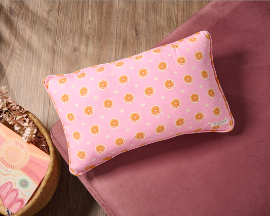 Pink Jibaanga Linen Cushion