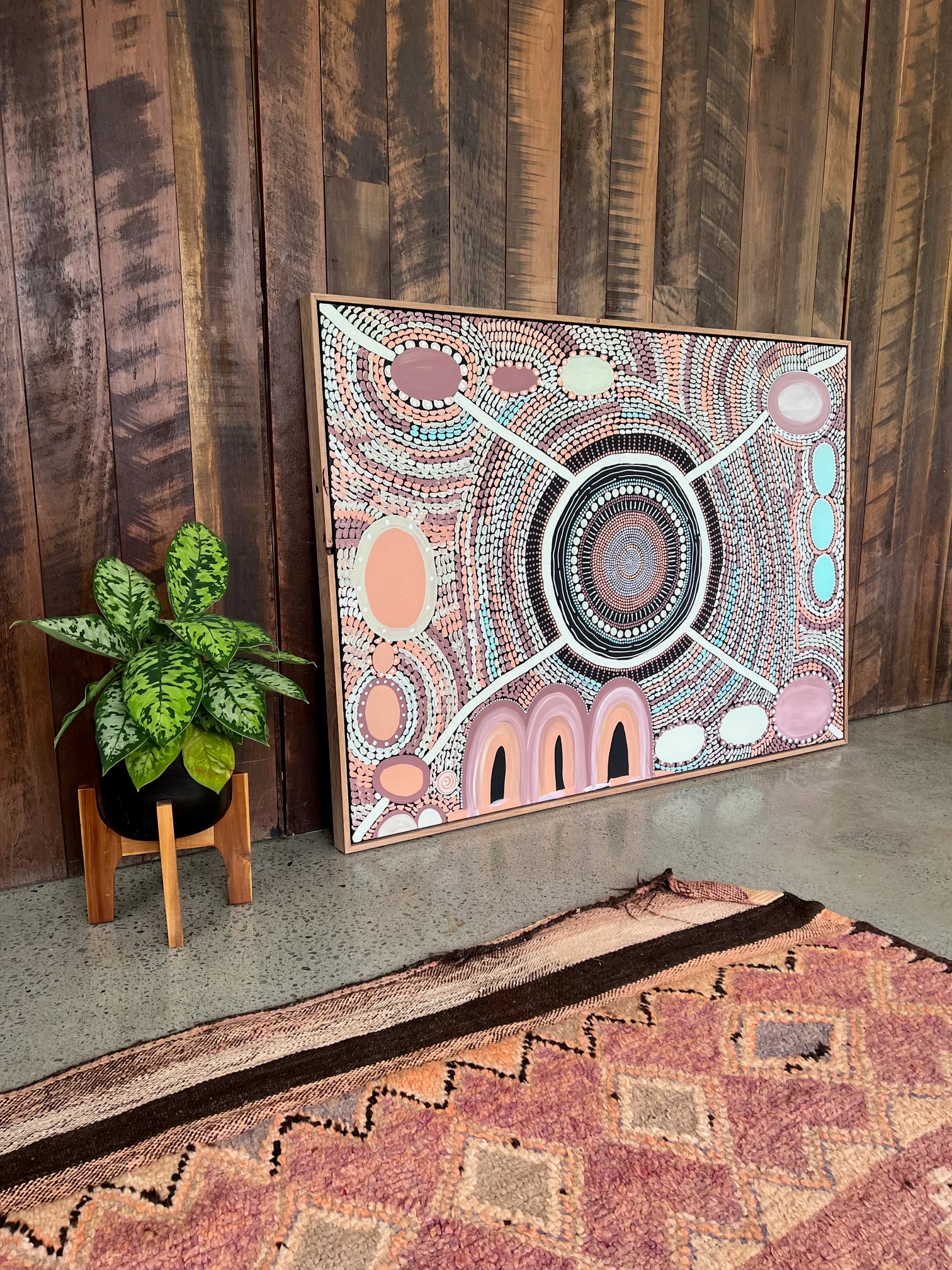 The Gaagal Marrall indigenous artwork by Miimi and Jiinda is inspired by the many intricate colours found in the ocean.