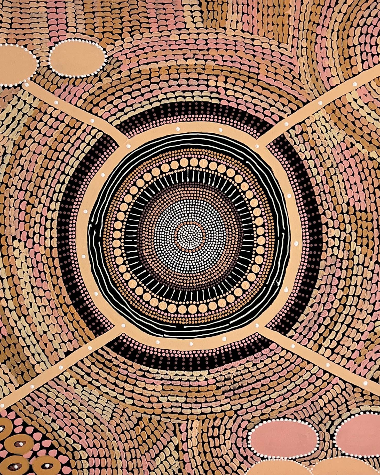 Jindas Jaanymili (Sisters Gathering) Canvas Print Edition