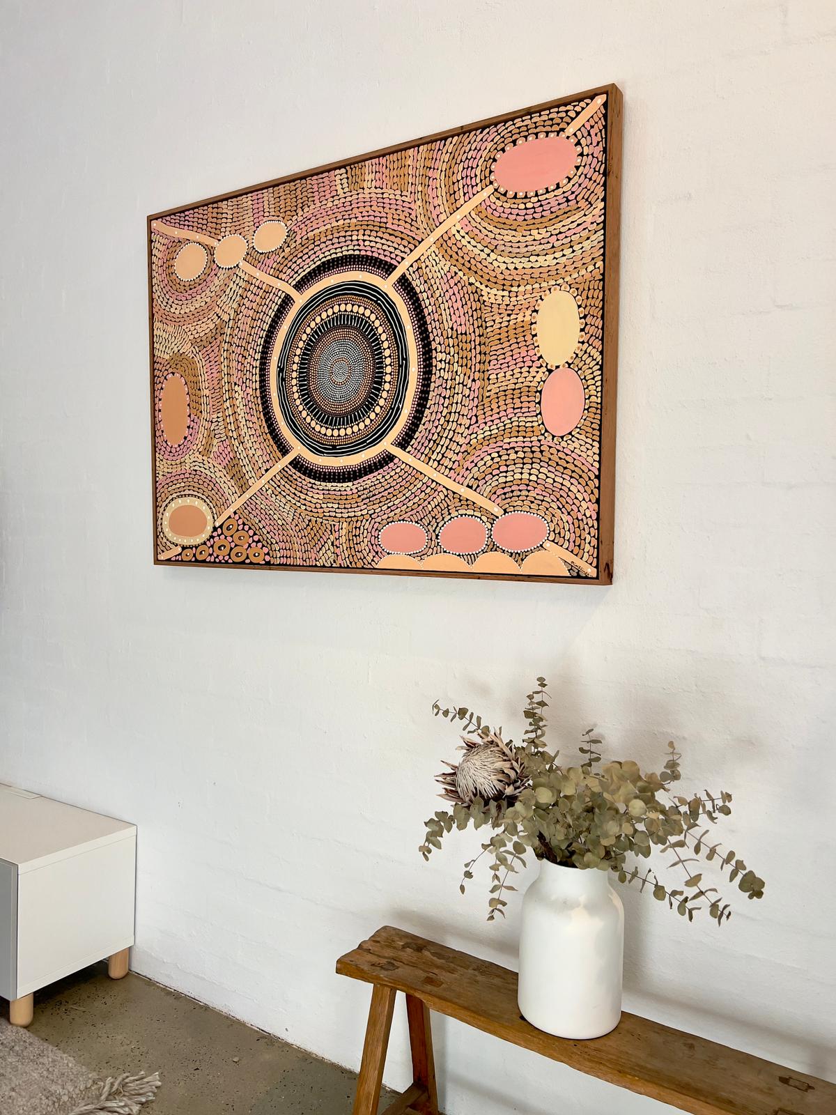 Jindas Jaanymili (Sisters Gathering) Canvas Print Edition